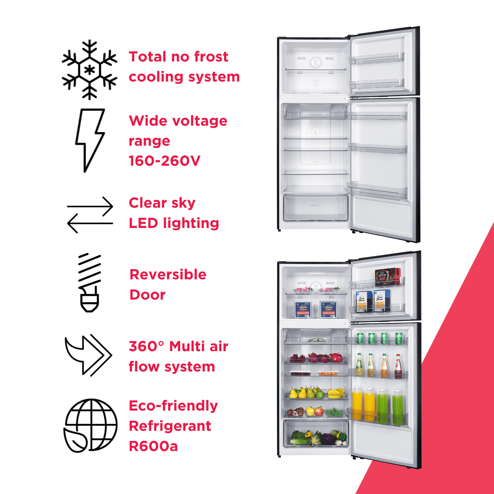 14.7 Cu. Ft. i5 iNVERTER No Frost Refrigerator