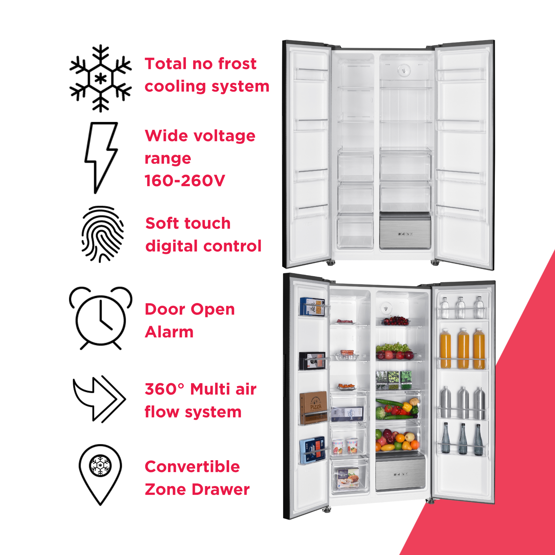21 Cu. Ft. i5 iNVERTER Side-by-Side Refrigerator